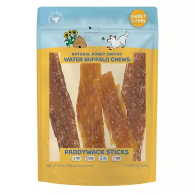 Product Home Sweet Comb Paddywack Sticks Honey Coated Water Buffalo Dog Chews - 5 Count