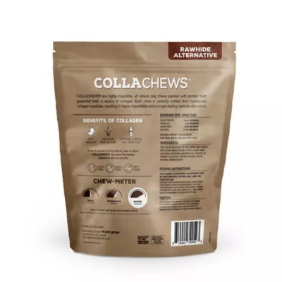 Product Collachews Rawhide Alternative 6" Rolls Collagen Dog Treats - Natural, Bully