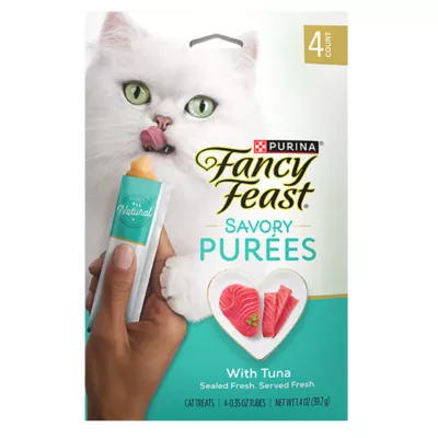 Product Fancy Feast® Savory Puree Naturals Adult Cat Treats - Tuna, No Artificial Colors or Flavors