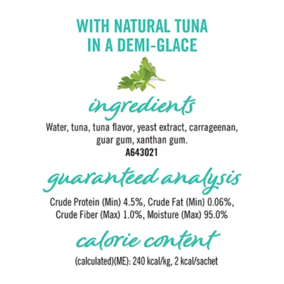 Product Fancy Feast® Savory Puree Naturals Adult Cat Treats - Tuna, No Artificial Colors or Flavors
