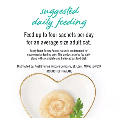Product Fancy Feast® Savory Puree Naturals Adult Cat Treats - Tuna, No Artificial Colors or Flavors