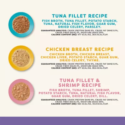 Product Applaws Flakes in Gravy Wet Cat Food in Cups - Variety Pack, 8 ct, Natural, Limited Ingredient