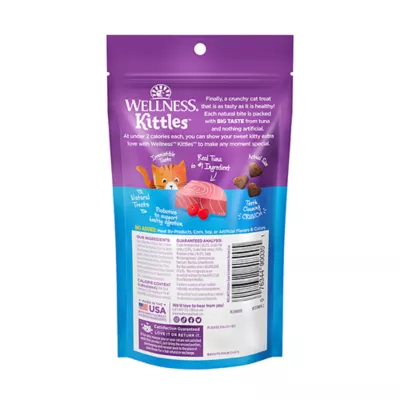 Product Wellness Kittles Cat Treats - Tuna, Natural, Grain Free