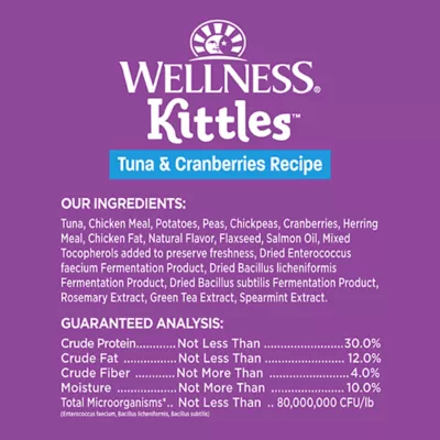 Product Wellness Kittles Cat Treats - Tuna, Natural, Grain Free
