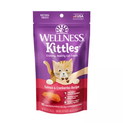 Product Wellness Kittles Cat Treats - Salmon, Natural, Grain Free
