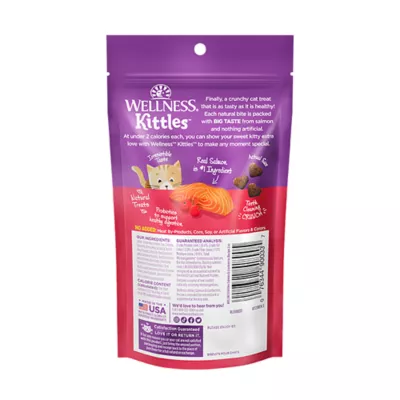 Product Wellness Kittles Cat Treats - Salmon, Natural, Grain Free