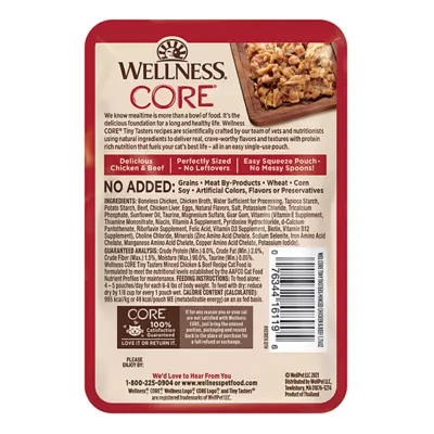 Product Wellness® CORE® Tiny Tasters Adult Cat Wet Food - Grain Free, Minced, 1.75 Oz