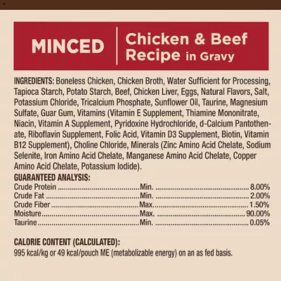 Product Wellness® CORE® Tiny Tasters Adult Cat Wet Food - Grain Free, Minced, 1.75 Oz