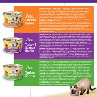 Product Wellness® Complete Health Wet Adult Cat Food - Chicken & Turkey Lovers, Pate, Variety Pack