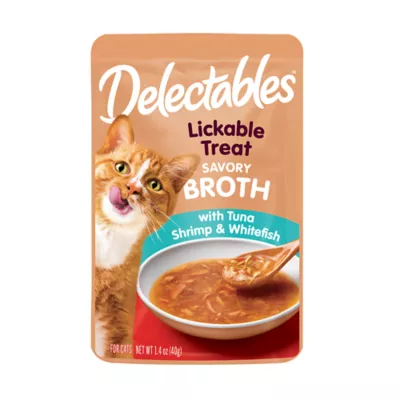 Product Hartz Delectables Savory Broths Lickable Cat Treats - Tuna, Shrimp, & Whitefish