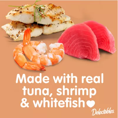 Product Hartz Delectables Savory Broths Lickable Cat Treats - Tuna, Shrimp, & Whitefish