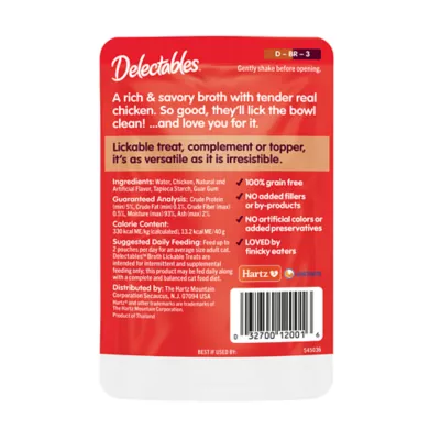Product Hartz Delectables™ Savory Broths Cat Treats - Chicken