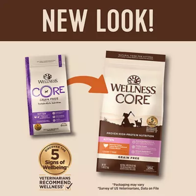 Product Wellness® CORE® Kitten Dry Cat Food - Natural, Grain Free, Turkey & Chicken
