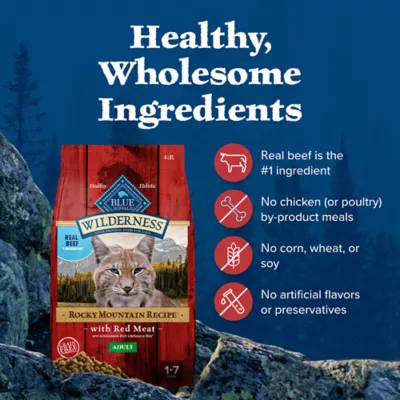 Product Blue Buffalo Wilderness All Life Stages Dry Cat Food - Grain Free, Beef