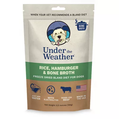 Product Under the Weather Freeze Dried Bland Diet All Life Stage Dry Dog Food - Rice, Hamburger & Bone Broth