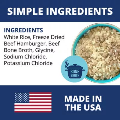 Product Under the Weather Freeze Dried Bland Diet All Life Stage Dry Dog Food - Rice, Hamburger & Bone Broth