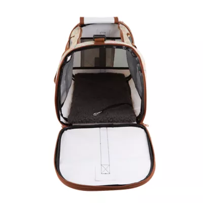 Product Whisker City® Tan Plaid Soft-Sided Cat Carrier