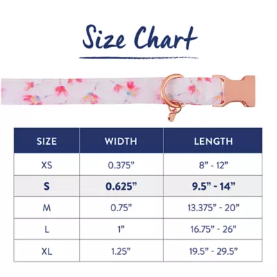 Product Top Paw® Peony Comfort Neoprene Dog Collar