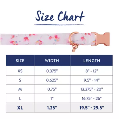 Product Top Paw® Peony Comfort Neoprene Dog Collar