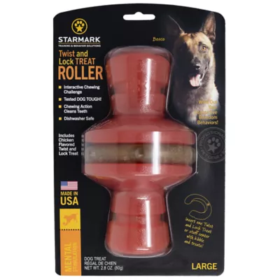 Product Starmark® Twist and Lock Treat Roller Dog Toy