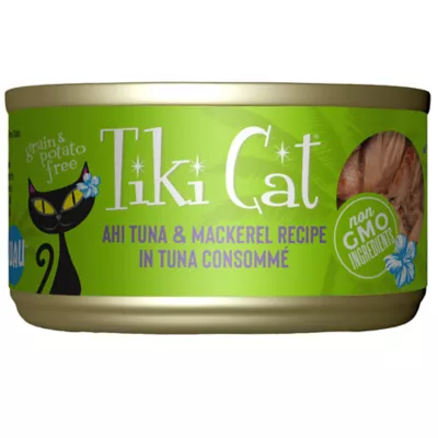 Product Tiki Cat Luau All Life Stages Cat Flaked Food - Grain Free, Ahi Tuna & Mackeral in Tuna Consomme