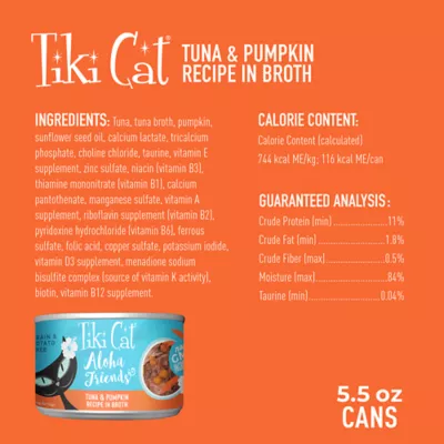 Product Tiki Cat® Aloha Friends Wet Cat Food - Non-GMO, Grain & Potato Free, 5.5oz