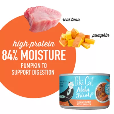 Product Tiki Cat® Aloha Friends Wet Cat Food - Non-GMO, Grain & Potato Free, 5.5oz