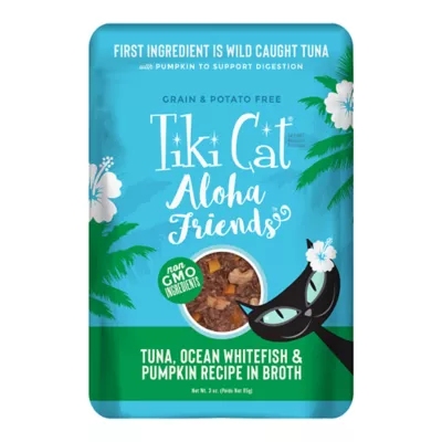Product Tiki Cat Aloha Friends Cat Wet Food Pouch - Grain Free, 3 Oz