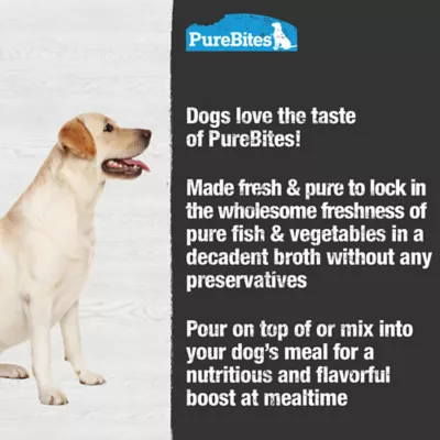Product PureBites Tuna & Vegetables Broth Dog Food Topper