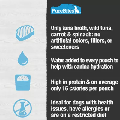 Product PureBites Tuna & Vegetables Broth Dog Food Topper