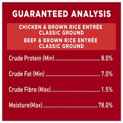 Product Purina ONE Classic Wet Dog Food - Ground Assorted Variety Pack, 368 g x 6