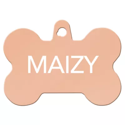 Product TagWorks® Extra Large Rose Gold Bone Pet ID Tag