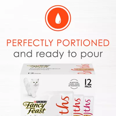 Product Fancy Feast® Broths Seafood Bisque Wet Cat Complement Variety Pack