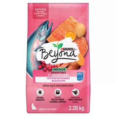 Product Beyond Grain Free Indoor Cat Food - Wild-Caught Salmon & Egg, 2.26 kg