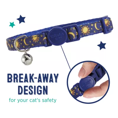 Product Whisker City® Moons & Stars Breakaway Kitten & Cat Collar