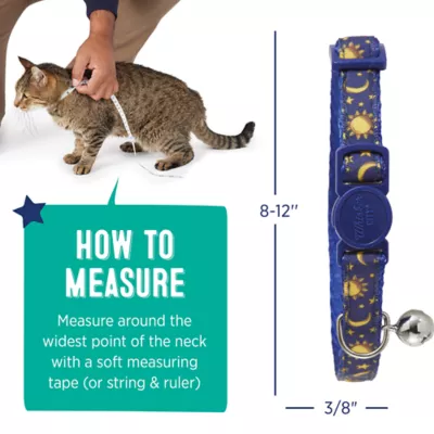 Product Whisker City® Moons & Stars Breakaway Kitten & Cat Collar