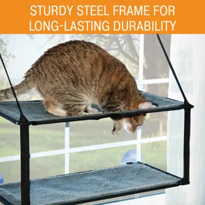 Product K&H Pet Products EZ Mount Window Sill Double Level Cat Bed