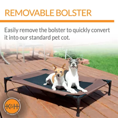 Product K&H Pet Products Original Bolster Pet Cot Elevated Mesh Bed with Removable Bolsters