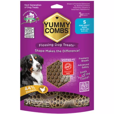 Product Yummy Combs Adult Small Dog Dental Treat - Chicken