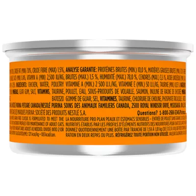 Product Purina Pro Plan Sensitive Skin & Stomach Adult Wet Cat Food - Grain Free, Chicken
