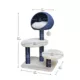 Product PetPals 40-in Galaxy Blue Cat Tree, White & Blue