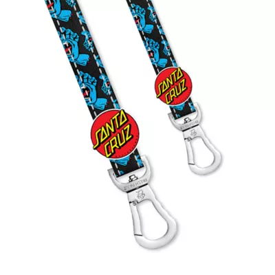 Product Fresh Pawz Santa Cruz Skateboards Logo Dog Leash 5-ft long