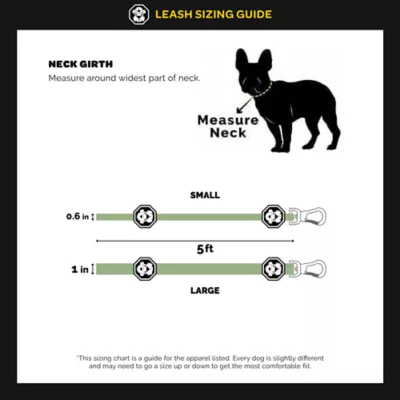 Product Fresh Pawz Le Fleur Dog Leash 5-ft long