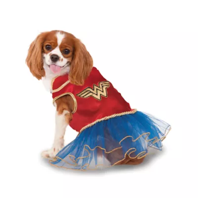 Product Rubie's Pet Shop Halloween Wonder Woman TuTu Dress Dog Costume