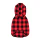 Product Fresh Pawz Dog Buffalo Check Dog Flannel Jacket with Detachable Hood