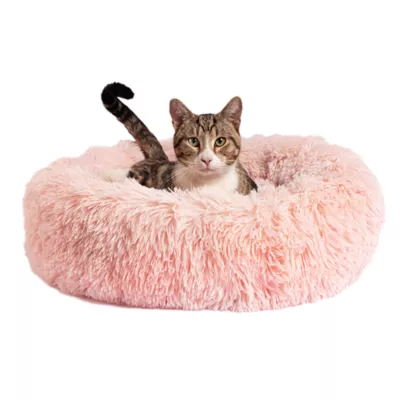 Product Best Friends by Sheri The Original Calming Faux Shag Fur Donut Cuddler Cat & Dog Bed