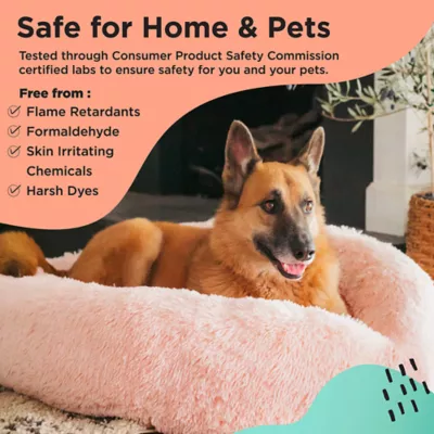 Product Best Friends by Sheri The Original Calming Faux Shag Fur Donut Cuddler Cat & Dog Bed