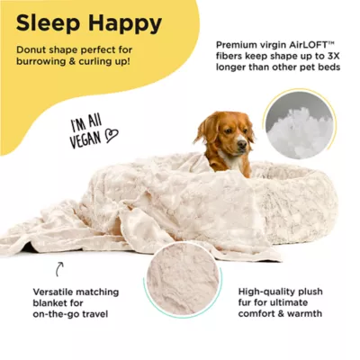 Product Best Friends by Sheri Donut Lux Bed & Throw Blanket 2 Piece Cat and Dog Bundle Set