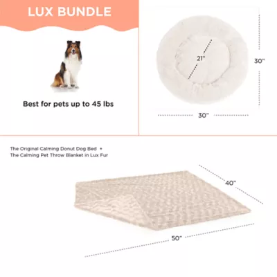 Product Best Friends by Sheri Donut Lux Bed & Throw Blanket 2 Piece Cat and Dog Bundle Set