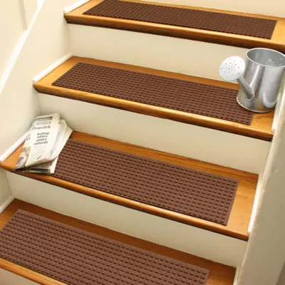 Product Bungalow Flooring WaterHog Squares Stair Tread, 4 Count